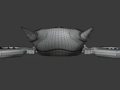 Spaceship Police Car 3D model