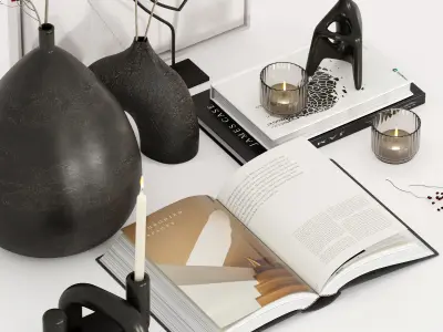 Decorative set 01 3D model