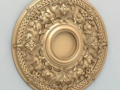 Round rosette 052 3D model