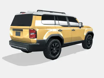 Toyota Land Cruiser 2025 Low-poly 3D model