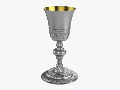 Old decorated chalice 3D model