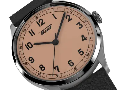 Tissot Heritage 1938 Automatic Cosc Brown 3D model