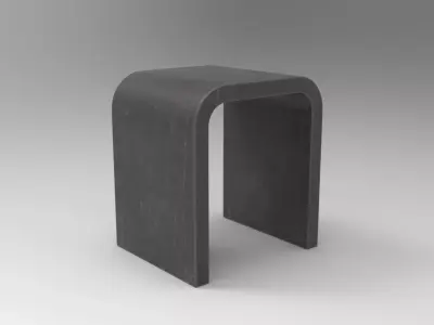 Honti Stool Low-poly 3D model
