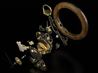 wall clock 3D model order