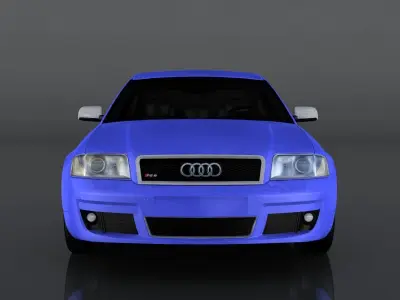 Audi S6 Low-poly 3D model