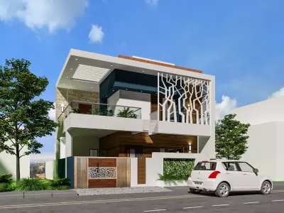 MODERN RESIDENTIAL BUILDING 3D model