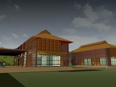 Guest house 3D model