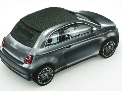 Fiat 500 cabrio 2020 Low-poly 3D model