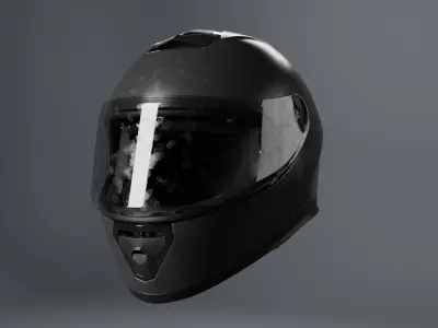Motorbike Helmet Sports Style 3D model