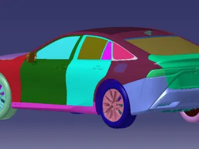 Toyota Mirai Limited 2021 Vehicle 3d scan model 3D model
