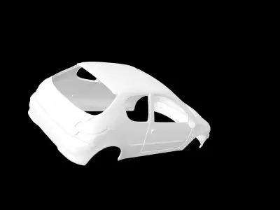 Peugeot 206 3p 3D print model