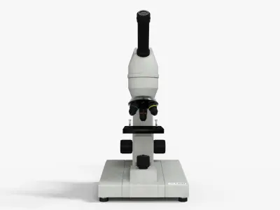 Microscope Medical Prop  Low-poly 3D model