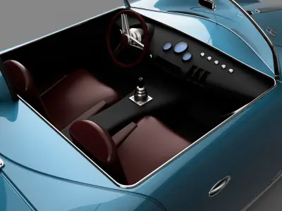 Porsche 356 Speedster Low-poly 3D model