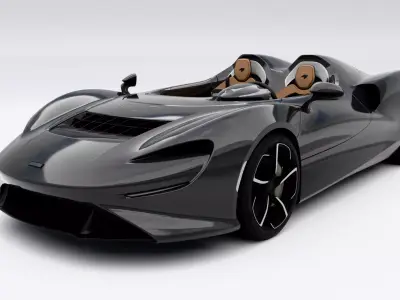 McLaren Elva 2021 Low-poly 3D model