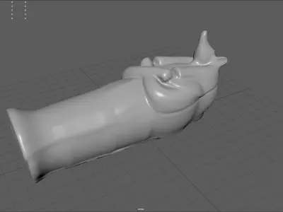 Anubis Sarcophagus Low-poly 3D model
