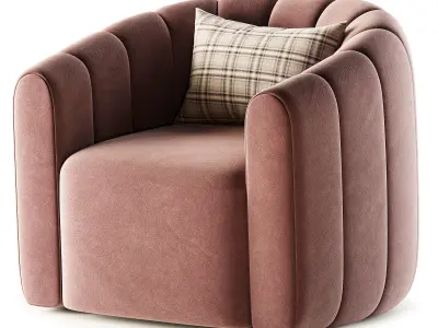 Fitz Armchair By Crate Barrel 3D model