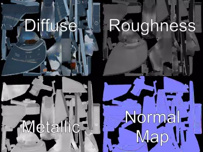 Futuristic Glass Tower model pack Low-poly 3D model