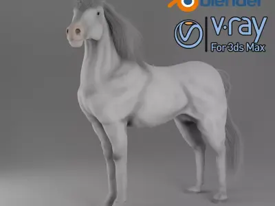 Horse 3D model 32