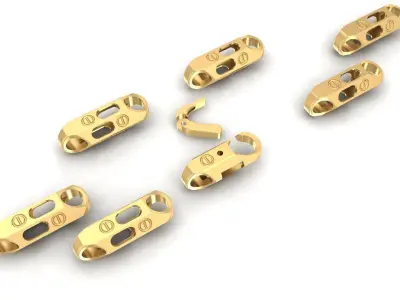 Luxury Modular Link Chain Bracelet Design  2887 3D print model