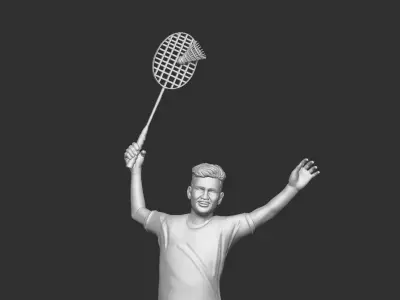tennis player 3D print model