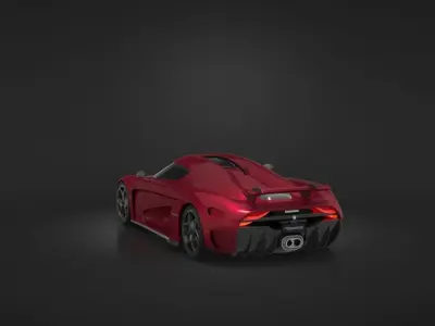 Koenigsegg Regera Low-poly 3D model