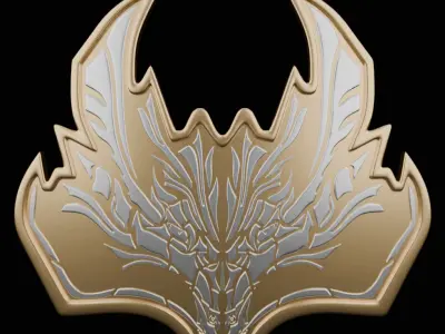 Monster hunter pendant amatsu emblem 3D model for 3D printing 3D print model