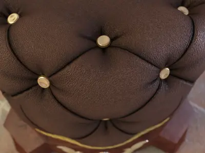 Royal Chesterfield Ottoman Free 3D model