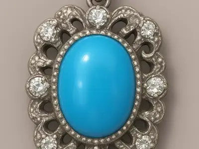 Pendant necklace  3D print model get