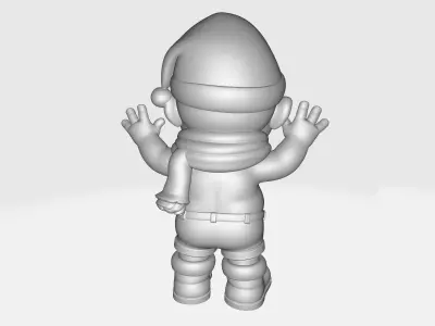 Cute Christmas Elf Figurine Holiday Gnome Decoration Santa  3D print model