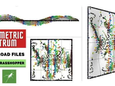 Parametric Spectrum Grasshopper script Rhino 3d model 3D model