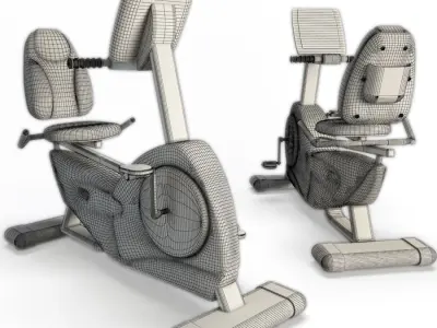 GYm Horizontal Bike 3D model