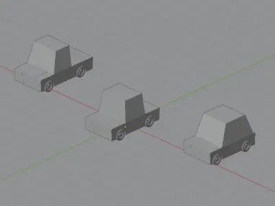 Low-Poly Cartoon Car Pack Free 3D model