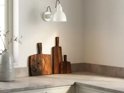 polypasta - lupadesign cuttingboards oak smoked set 3D model