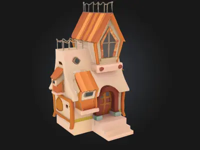 Whimsical Cottage 3D model purchase