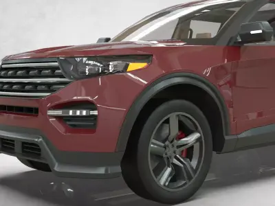 Lowpoly SUV 2020  3D model
