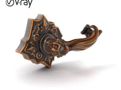 Gothic Decorative Handle model pack Low-poly 3D model