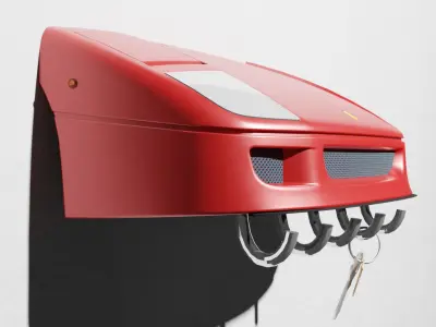 FERRARI F40 KEY HANGER 3D print model