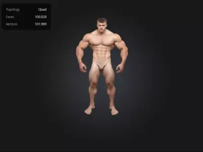 Man body gym 3D print model