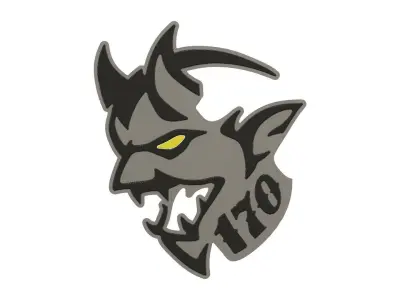 Dodge SRT Demon 170 Logo for LED 3D print model