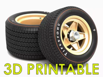 Firestone tyres - Campanolo wheels 3D print model