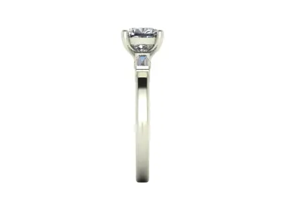 Diamond Women Fashion Ring R10 3D print model