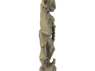 India Carving Low-poly 3D model