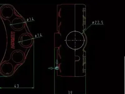 Motorcycle Ducabike Ducati Racing Start Stop Switch  3D print model