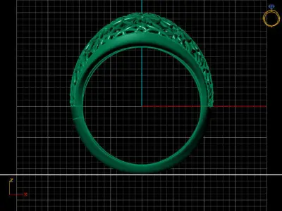 Women Ring 3DM Womens Ring 3d models 3D print model 3D print model 7
