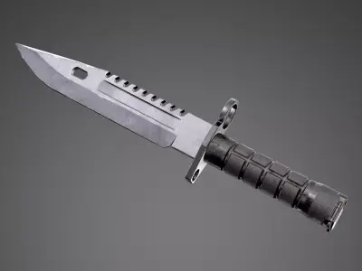 M9 Bayonet Tactical Knife AAA Game Ready Asset Low-poly 3D model