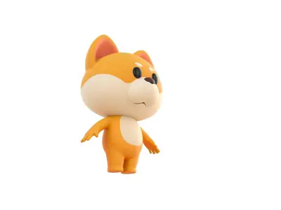 Character200 Shiba Dog 3D model