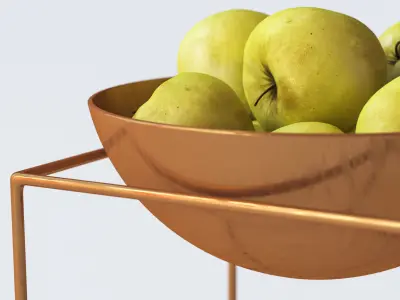 Copper fruit stand 3D model