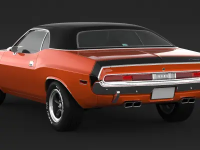 1970 Dodge Challenger RT 3D model