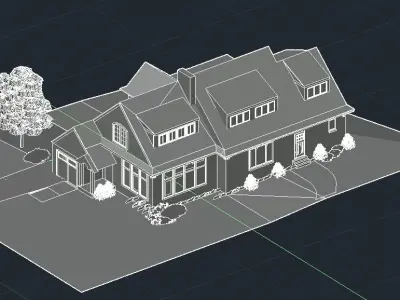 Classic House 02 3D model