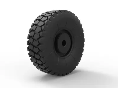 Offroad truck wheel 2 3D print model